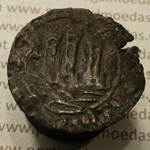 Ceitil Cobre de D. Afonso V (1438 -1481), Ceitil (1/6 Real Branco) Tipologia do catálogo F. Magro 1º Grupo - A5.1.4.3