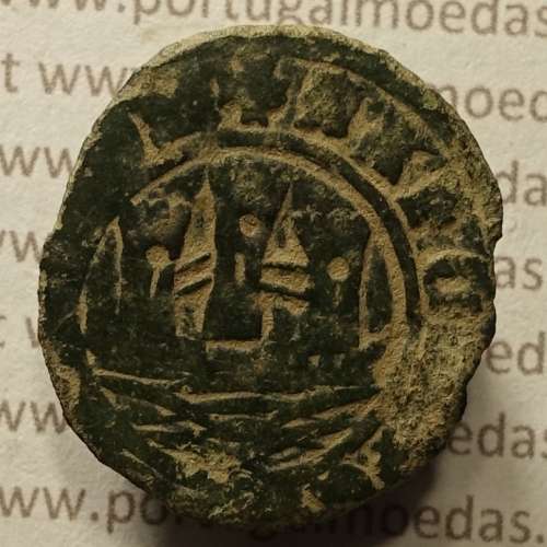 Ceitil Cobre de D. Afonso V (1438 -1481), Ceitil (1/6 Real Branco) Tipologia do catálogo F. Magro 1º Grupo - A5.1.4.5