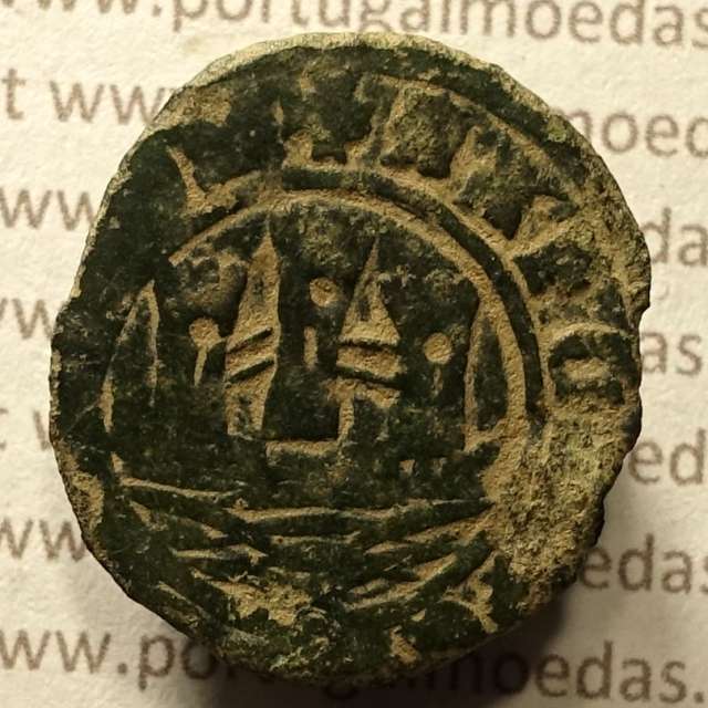 Ceitil Cobre de D. Afonso V (1438 -1481), Ceitil (1/6 Real Branco) Tipologia do catálogo F. Magro 1º Grupo - A5.1.4.5