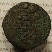 Ceitil Cobre de D. Afonso V (1438 -1481), Ceitil (1/6 Real Branco) Tipologia do catálogo F. Magro 1º Grupo - A5.1.3.4 (variante)