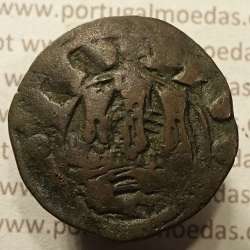 Ceitil Cobre de D. Afonso V (1438 -1481), Ceitil (1/6 Real Branco) Tipologia do catálogo F. Magro 1º Grupo - A5.1.3.4 (variante)