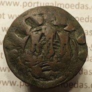 Ceitil Cobre de D. Afonso V (1438 -1481), Ceitil (1/6 Real Branco) Tipologia do catálogo F. Magro 1º Grupo - A5.1.3.4 (variante)