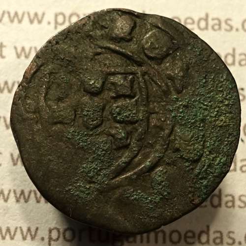 Ceitil Cobre de D. Afonso V (1438 -1481), Ceitil (1/6 Real Branco) Tipologia do catálogo F. Magro 1º Grupo - A5.1.3.4 (variante)