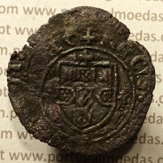Ceitil Cobre de D. Afonso V (1438 -1481), Ceitil (1/6 Real Branco) Tipologia do catálogo F. Magro 8º Grupo - A5.8.1.5