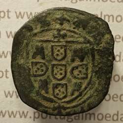 Ceitil Cobre de D. Afonso V (1438 -1481), Ceitil (1/6 Real Branco) Tipologia do catálogo F. Magro 8º Grupo - A5.8.3.5