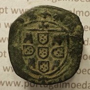 Ceitil Cobre de D. Afonso V (1438 -1481), Ceitil (1/6 Real Branco) Tipologia do catálogo F. Magro 8º Grupo - A5.8.3.5