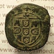 Ceitil Cobre de D. Afonso V (1438 -1481), Ceitil (1/6 Real Branco) Tipologia do catálogo F. Magro 8º Grupo - A5.8.3.5