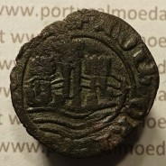 Ceitil Cobre de D. Afonso V (1438 -1481), Ceitil (1/6 Real Branco) Tipologia do catálogo F. Magro 8º Grupo - A5.8.4.6