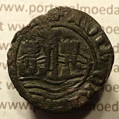 Ceitil Cobre de D. Afonso V (1438 -1481), Ceitil (1/6 Real Branco) Tipologia do catálogo F. Magro 8º Grupo - A5.8.4.6