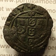 Ceitil Cobre de D. Afonso V (1438 -1481), Ceitil (1/6 Real Branco) Tipologia do catálogo F. Magro 8º Grupo - A5.8.4.6