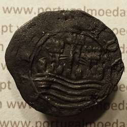 Ceitil Cobre de D. Afonso V (1438 -1481), Ceitil (1/6 Real Branco) Tipologia do catálogo F. Magro 8º Grupo - A5.8.4.8