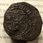 Ceitil Cobre de D. Afonso V (1438 -1481), Ceitil (1/6 Real Branco) Tipologia do catálogo F. Magro 8º Grupo - A5.8.4.8