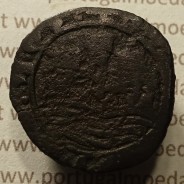 Ceitil Cobre de D. Afonso V (1438 -1481), Ceitil (1/6 Real Branco) Tipologia do catálogo F. Magro 8º Grupo - A5.8.4.1