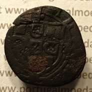 Ceitil Cobre de D. Afonso V (1438 -1481), Ceitil (1/6 Real Branco) Tipologia do catálogo F. Magro 8º Grupo - Não Classificada