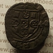 Ceitil Cobre de D. Afonso V (1438 -1481), Ceitil (1/6 Real Branco) Tipologia do catálogo F. Magro 8º Grupo - A5.8.4.1
