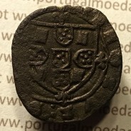 Ceitil Cobre de D. Afonso V (1438 -1481), Ceitil (1/6 Real Branco) Tipologia do catálogo F. Magro 8º Grupo - A5.8.4.1