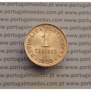 UM CENTAVO (1) CENTAVO BRONZE 1920 "P" ABERTO