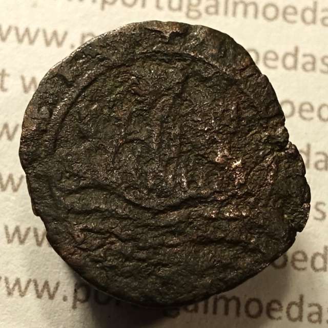 Ceitil Cobre de D. Afonso V (1438 -1481), Ceitil (1/6 Real Branco) Tipologia do catálogo F. Magro 8º Grupo - A5.8.4.8