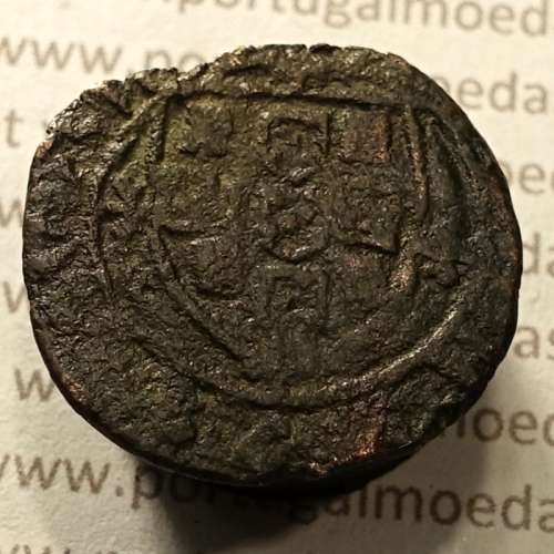 Ceitil Cobre de D. Afonso V (1438 -1481), Ceitil (1/6 Real Branco) Tipologia do catálogo F. Magro 8º Grupo - A5.8.4.8