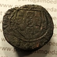 Ceitil Cobre de D. Afonso V (1438 -1481), Ceitil (1/6 Real Branco) Tipologia do catálogo F. Magro 8º Grupo - A5.8.4.8