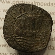 Ceitil Cobre de D. Afonso V (1438 -1481), Ceitil (1/6 Real Branco) Tipologia do catálogo F. Magro 8º Grupo - A5.8.4.1