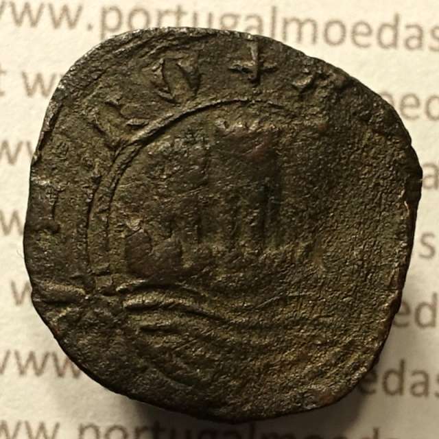 Ceitil Cobre de D. Afonso V (1438 -1481), Ceitil (1/6 Real Branco) Tipologia do catálogo F. Magro 8º Grupo - A5.8.4.1