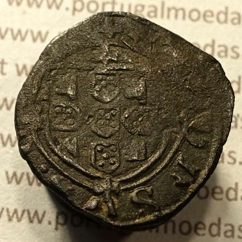 Ceitil Cobre de D. Afonso V (1438 -1481), Ceitil (1/6 Real Branco) Tipologia do catálogo F. Magro 8º Grupo - A5.8.4.1