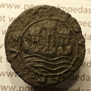 Ceitil Cobre de D. Afonso V (1438 -1481), Ceitil (1/6 Real Branco) Tipologia do catálogo F. Magro 8º Grupo - A5.8.4.1