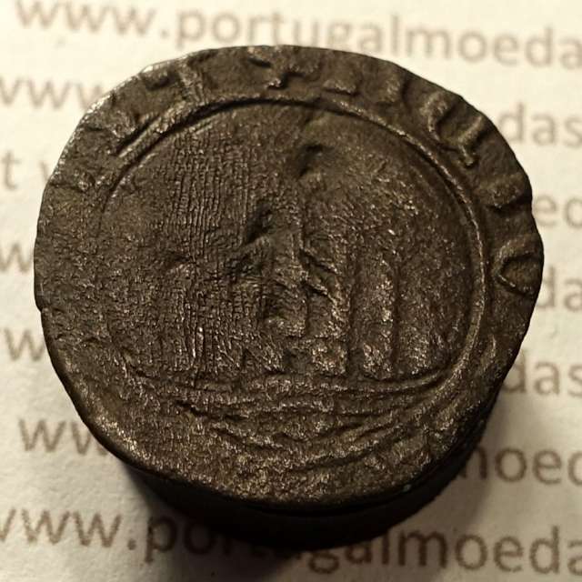 Ceitil Cobre de D. Afonso V (1438 -1481), Ceitil (1/6 Real Branco) Tipologia do catálogo F. Magro 8º Grupo - A5.8.5.1