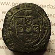 Ceitil Cobre de D. Afonso V (1438 -1481), Ceitil (1/6 Real Branco) Tipologia do catálogo F. Magro 8º Grupo - A5.8.5.1