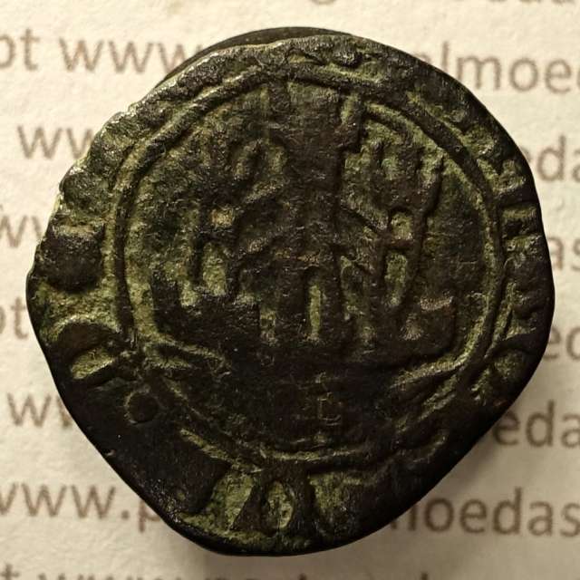Ceitil Cobre de D. Afonso V (1438 -1481), Ceitil (1/6 Real Branco) Tipologia do catálogo F. Magro 8º Grupo - A5.8.5.1