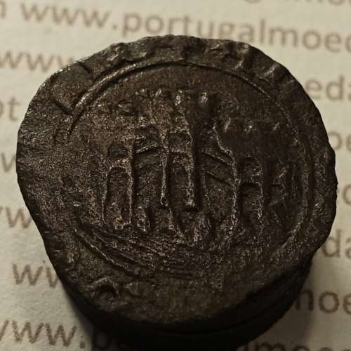 Ceitil Cobre de D. Afonso V (1438 -1481), Ceitil (1/6 Real Branco) Tipologia do catálogo F. Magro 8º Grupo - A5.8.4.10
