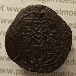 Ceitil Cobre de D. Afonso V (1438 -1481), Ceitil (1/6 Real Branco) Tipologia do catálogo F. Magro 8º Grupo - A5.8.4.10