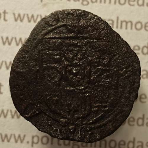 Ceitil Cobre de D. Afonso V (1438 -1481), Ceitil (1/6 Real Branco) Tipologia do catálogo F. Magro 8º Grupo - A5.8.4.10