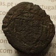 Ceitil Cobre de D. Afonso V (1438 -1481), Ceitil (1/6 Real Branco) Tipologia do catálogo F. Magro 1º Grupo - A5.1.4.4