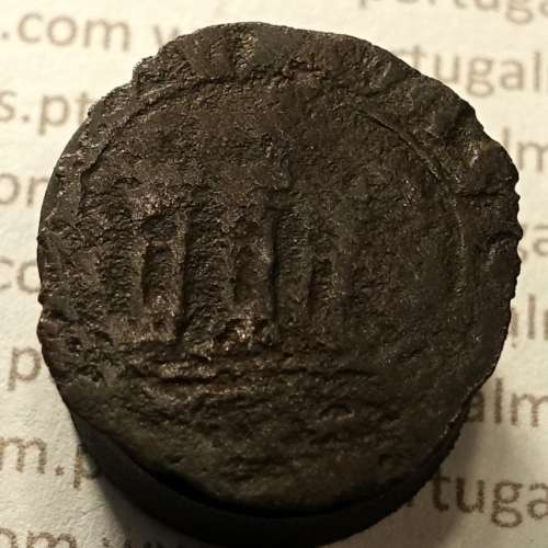 Ceitil Cobre de D. Afonso V (1438 -1481), Ceitil (1/6 Real Branco) Tipologia do catálogo F. Magro 1º Grupo - A5.1.4.4