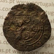 Ceitil Cobre de D. Afonso V (1438 -1481), Ceitil (1/6 Real Branco) Tipologia do catálogo F. Magro 8º Grupo - A5.8.3.4
