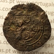 Ceitil Cobre de D. Afonso V (1438 -1481), Ceitil (1/6 Real Branco) Tipologia do catálogo F. Magro 8º Grupo - A5.8.3.4