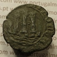 Ceitil Cobre de D. Afonso V (1438 -1481), Ceitil (1/6 Real Branco) Tipologia do catálogo F. Magro 3º Grupo - A5.4.1.5