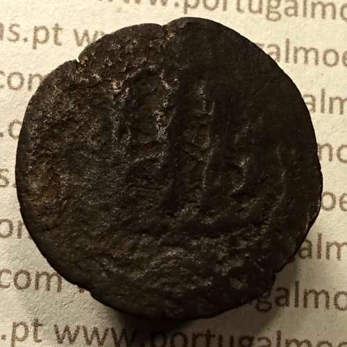 Ceitil Cobre de D. Afonso V (1438 -1481), Ceitil (1/6 Real Branco) Tipologia do catálogo F. Magro 3º Grupo - A5.4.1.2