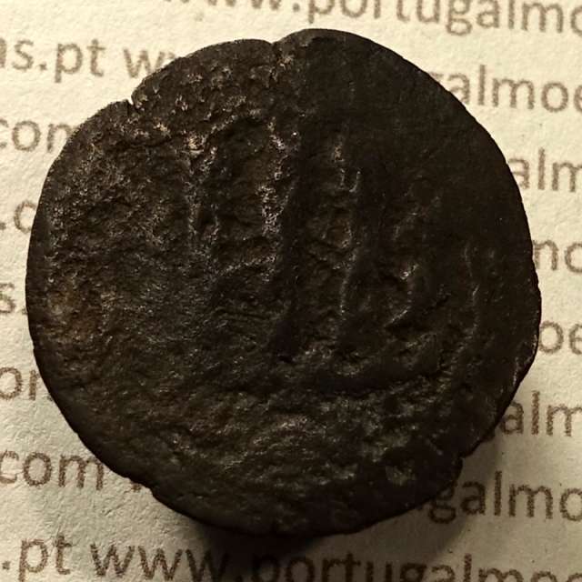 Ceitil Cobre de D. Afonso V (1438 -1481), Ceitil (1/6 Real Branco) Tipologia do catálogo F. Magro 3º Grupo - A5.4.1.2