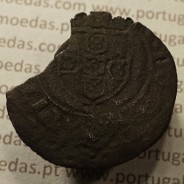 Ceitil Cobre de D. Afonso V (1438 -1481), Ceitil (1/6 Real Branco) Tipologia do catálogo F. Magro 8º Grupo - A5.8.4.7