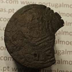 Ceitil Cobre de D. Afonso V (1438 -1481), Ceitil (1/6 Real Branco) Tipologia do catálogo F. Magro 8º Grupo - A5.8.4.7
