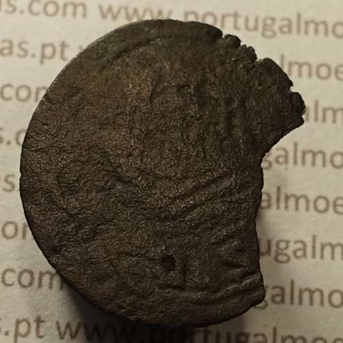 Ceitil Cobre de D. Afonso V (1438 -1481), Ceitil (1/6 Real Branco) Tipologia do catálogo F. Magro 8º Grupo - A5.8.4.7
