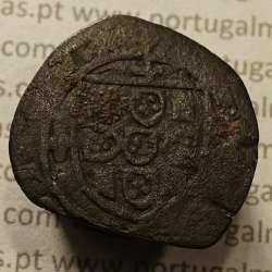 Ceitil Cobre de D. Afonso V (1438 -1481), Ceitil (1/6 Real Branco) Tipologia do catálogo F. Magro 8º Grupo - A5.8.3.4