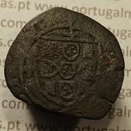 Ceitil Cobre de D. Afonso V (1438 -1481), Ceitil (1/6 Real Branco) Tipologia do catálogo F. Magro 8º Grupo - A5.8.3.4