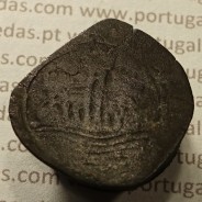 Ceitil Cobre de D. Afonso V (1438 -1481), Ceitil (1/6 Real Branco) Tipologia do catálogo F. Magro 8º Grupo - A5.8.3.4