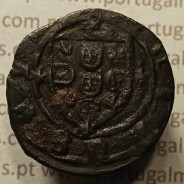 Ceitil Cobre de D. Afonso V (1438 -1481), Ceitil (1/6 Real Branco) Tipologia do catálogo F. Magro 6º Grupo - A5.6.1.8