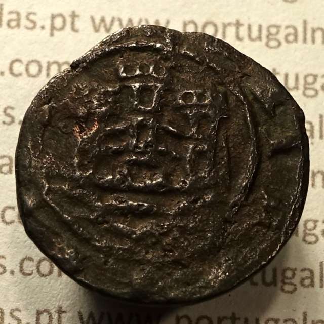 Ceitil Cobre de D. Afonso V (1438 -1481), Ceitil (1/6 Real Branco) Tipologia do catálogo F. Magro 6º Grupo - A5.6.1.8