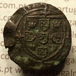 Ceitil Cobre de D. Afonso V (1438 -1481), Ceitil (1/6 Real Branco) Tipologia do catálogo F. Magro 8º Grupo - A5.8.4.1